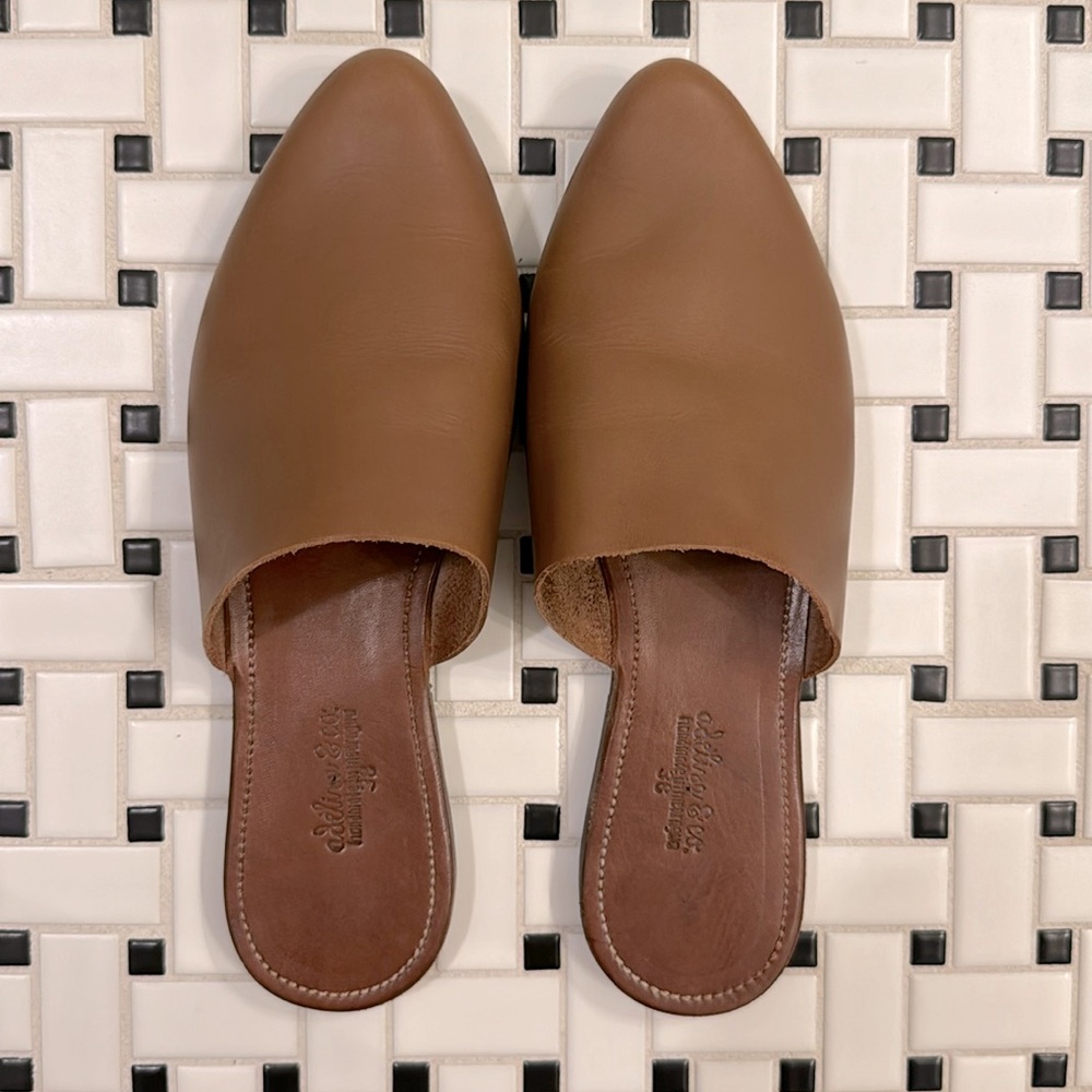 Adelisa & Co. handmade leather Otoño Mule 38 or 7.5 new